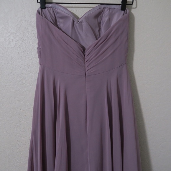 Jenny Yoo Annabelle Dress Strapless Maxi A-line Bridesmaid Prom‎ Wedding Purple - Picture 10 of 13